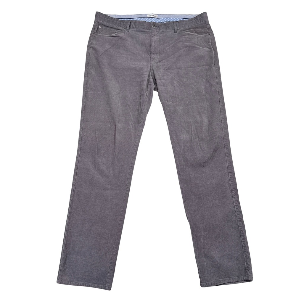 Peter Millar Corduroy Pants Mens Size 40 Gray Golf Country Club Preppy Casual